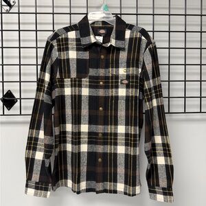 Dickies Black and White Plaid Shirt